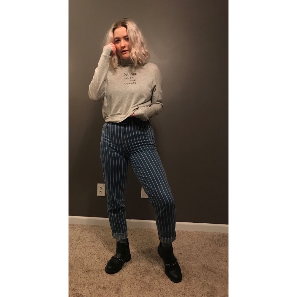 We See What We Want Mock Turtleneck